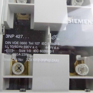 Siemens Sicherungslasttrenner 3NP4270-0CA01 OVP