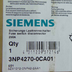 Siemens Sicherungslasttrenner 3NP4270-0CA01 OVP