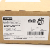 Siemens Leistungsschalter 3RV2011-1FA25 OVP