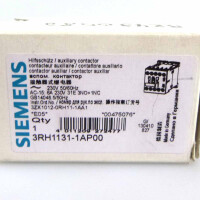Siemens Hilfsschütz 3RH1131-1AP00 OVP
