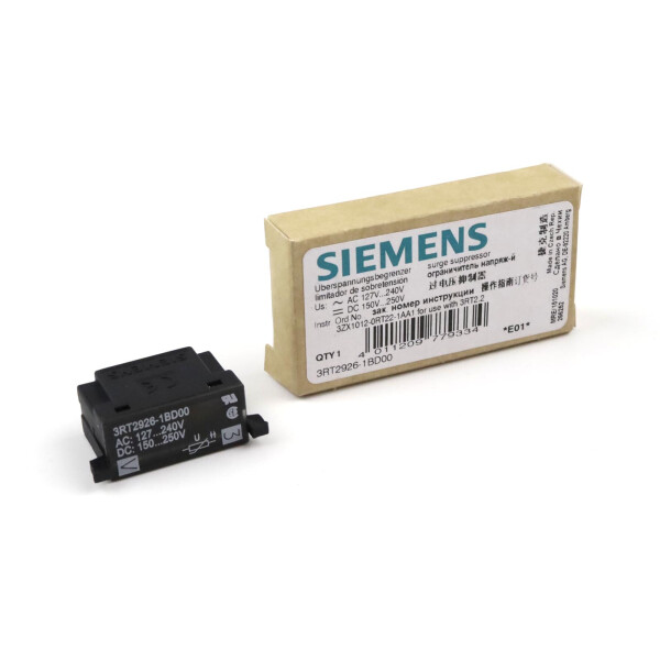 Siemens Überspannungsbegrenzer 3RT2926-1BD00 OVP