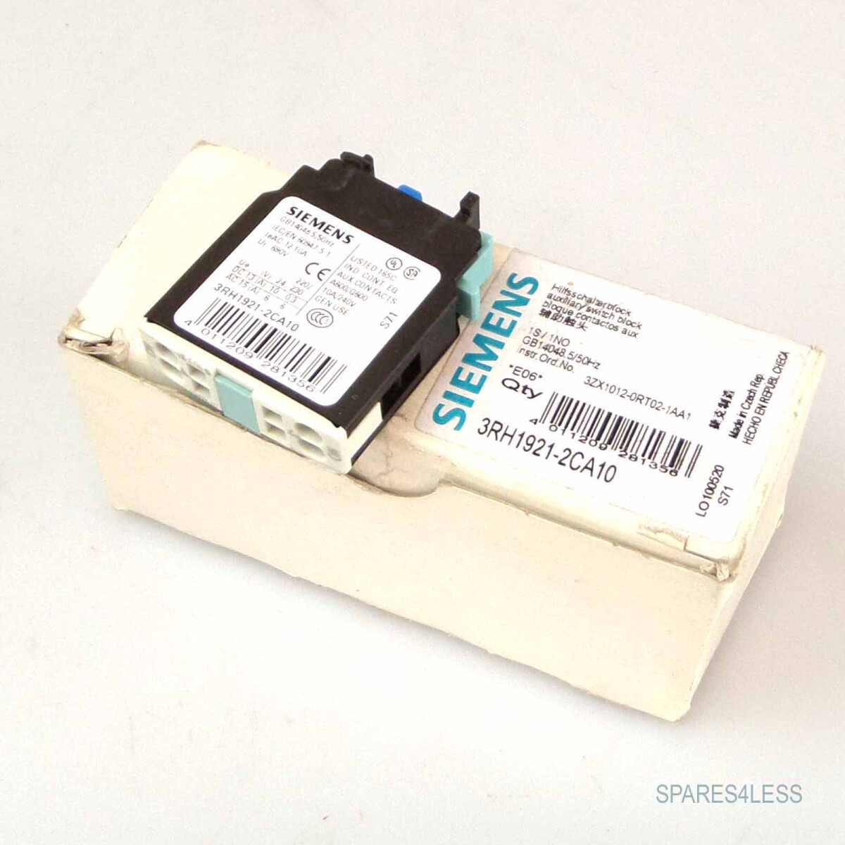 Siemens Hilfschalterblock 3RH1921-2CA10 (9Stk.) OVP
