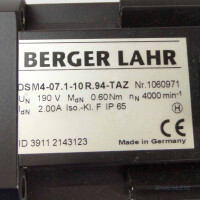 Berger Lahr Servomotor DSM4-07.1-10R.94-TAZ ID39112143123 GEB