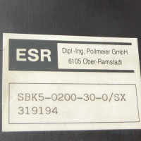 ESR Pollmeier GmbH Servomotor SBK5-0200-30-0/SX GEB