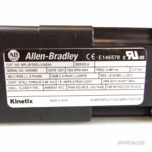 Allen Bradley Servo Motor MPL-B1520U-VJ42AA GEB