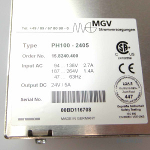 MGV Stromversorgung PH100-2405 15.8240.400 OVP