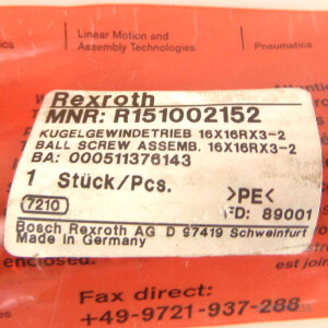 Rexroth Kugelgewindetrieb 16x16Rx3,L=623mm R151002152 OVP