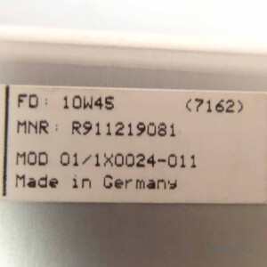 INDRAMAT Programmiermodul MOD01/1X0024X0024-011 R911219081 GEB