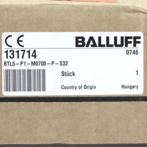 BALLUFF Wegaufnehmer BTL5-P1-M0700-P-S32 131714 OVP