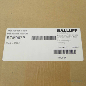 Balluff Analoge Auswerteeinheit BTA-E10-0700-E OVP