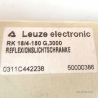Leuze Reflexionslichtschranke RK 18/4-150 G,3000 OVP