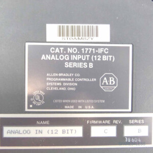 Allen Bradley Analog Input Module 1771-IFC Ser.B GEB