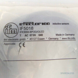 ifm efector induktiver Näherungsschalter IF5018 IFK3004-BPOG/OLED OVP