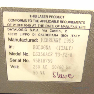 DATALOGIC Barcode Scanner DA350A DS350ACR T3-F2-8 GEB