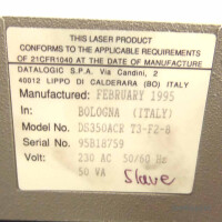 DATALOGIC Barcode Scanner DA350A DS350ACR T3-F2-8 GEB