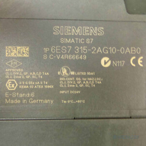 Simatic S7 CPU315-2DP 6ES7 315-2AG10-0AB0 E-Stand:06 GEB