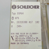 Schleicher Relais Typ SSP64 KS5162-2 OVP