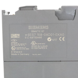 Simatic S7-300 DP158 6ES7 158-0AD01-0XA0 E-Stand:03 GEB