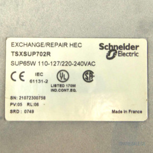 Schneider Electric Telemecanique Power Supply TSX7 TSXSUP702R GEB