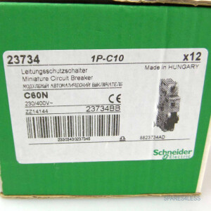 Schneider Electric Leistungsschalter C60N C10 230/400V 23734 (12Stk.) OVP