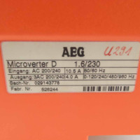 AEG Frequenzumrichter Microverter D 1.6/230 029143778 GEB