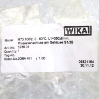 WIKA Temperaturmessgerät Cont 821.3 R73.100/2 0...60°C OVP