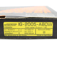 ifm efector induktiver Näherungsschalter IG-2005-ABOW OVP