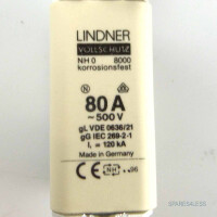 Lindner Sicherungseinsatz 8000.0807 80A/~500V (2Stk) OVP