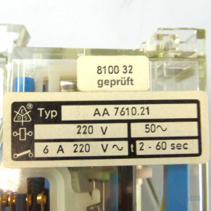 E.Dold & Söhne KG Zeitrelais AA7610.21 220V50HZ 2-60S OVP