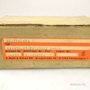 E.Dold & Söhne KG Zeitrelais AA7610.21 220V50HZ 2-60S OVP