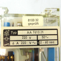 E.Dold & Söhne KG Zeitrelais AA7610.21 220V50HZ 2-60S OVP