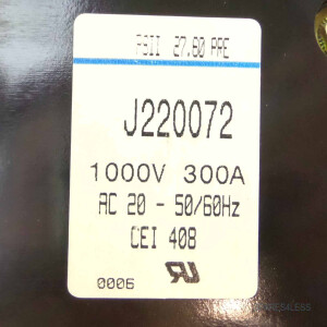 Ferraz-Shawmut Sicherungsschalter J220072 bestückt mit 2 Sicherungen 6,3A GEB