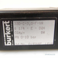 bürkert Klappankerventil 330-C-3,0-F-VA G1/4-E-024 GEB