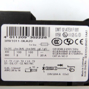 Siemens Leistungsschalter 3RV1011-0KA20 OVP