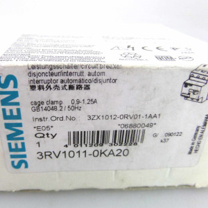Siemens Leistungsschalter 3RV1011-0KA20 OVP