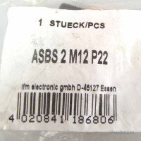 ifm electronic T-Verteiler ASBS 2 M12 P22 OVP