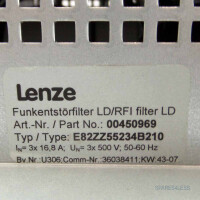 Lenze Funkentstörfilter E82ZZ55234B210 00450969 GEB