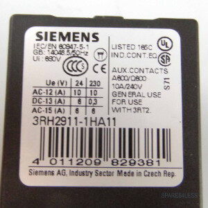 Siemens Hilfsschalterblock 3RH2911-1HA11 NOV