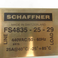 Schaffner Line Filter FS4835-25-29 440VAC 50/60Hz GEB