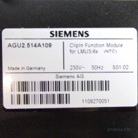 Siemens Clipin Funktion Module AGU2.5 AGU2.514A109 GEB