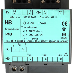H&B Transducer P40 0.0W...100kW P28440-0-1214114 GEB