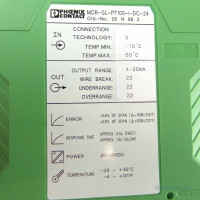 Phoenix Contact MCR-Temperaturmessumformer MCR-SL-PT100-I-DC-24 2814883 GEB