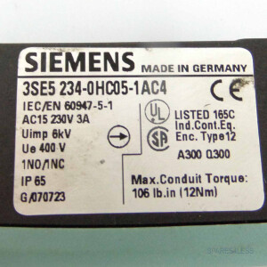 Siemens Positionsschalter 3SE5234-0HC05-1AC4 #K2 GEB