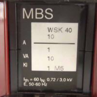 MBS Stromwandler WSK 40 10 0,72/3,0kV 50/60Hz GEB