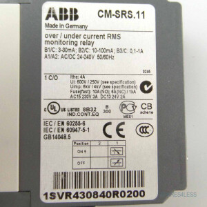 ABB Stromüberwachungsrelais 1SVR430840R0200 CM-SRS.11 OVP