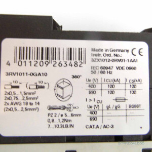 Siemens Leistungsschalter 3RV1011-0GA10 GEB