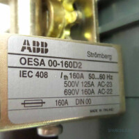 ABB Fuse Switch OESA 00-160D2 / 170M1561 GEB