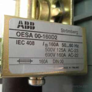 ABB Fuse Switch OESA 00-160D2 / 3NE8015-1 GEB