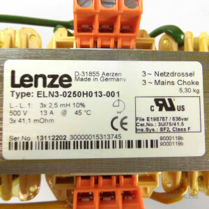 Lenze Netzdrossel ELN3-0250H013-001 OVP