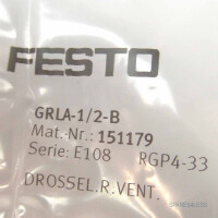 Festo Drossel-Rückschlagventil GRLA-1/2-B 151179 OVP